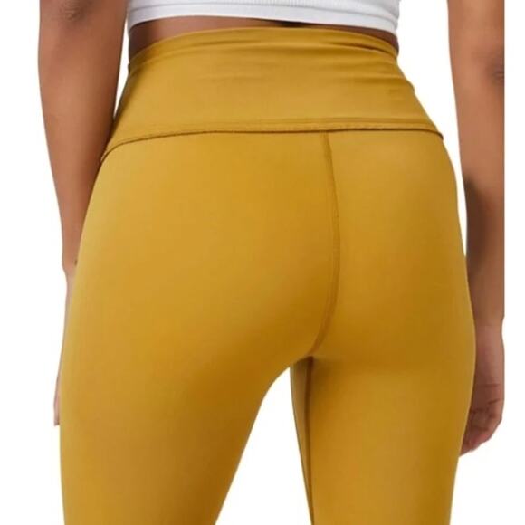 Free People Womens Heart Rate Shorts Alchemy Mustard Yellow Size M Medium - Picture 4 of 7